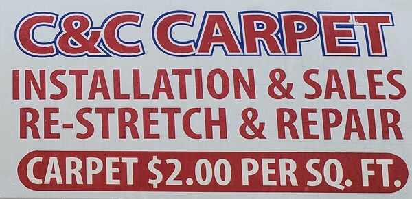 C & C Carpet Installation, Carpet Repair, & Restretching in the Starkville MS area, including Louisville MS, West Point MS, and Ackerman MS